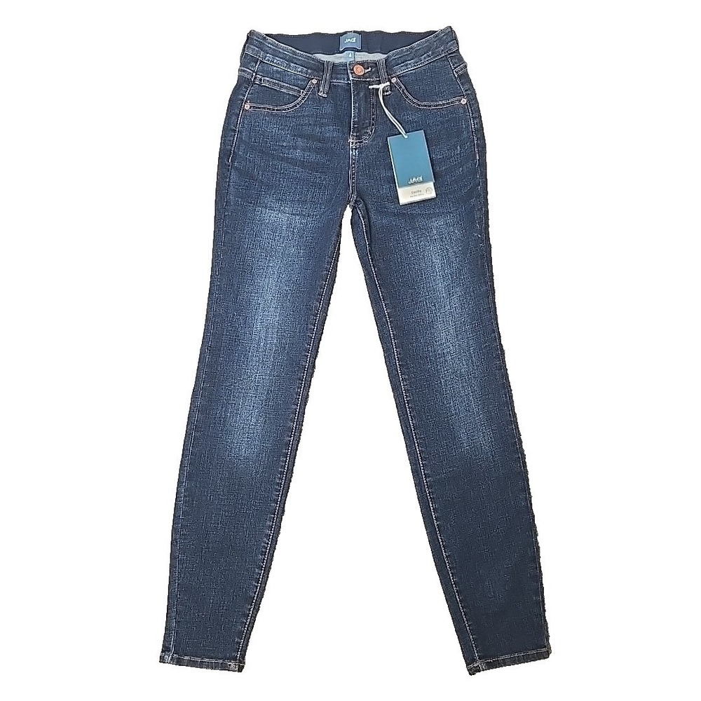 JAG Cecilia Mid-rise Skinny Jeans Night Breeze 4/29 New $74 Western Glove Works